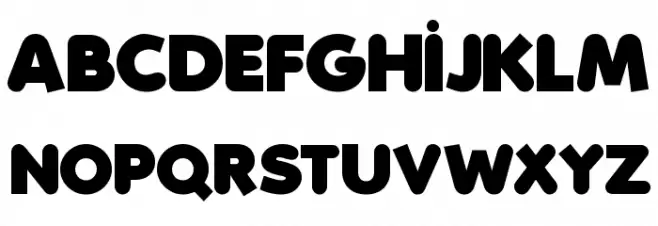 Folks-Heavy Schriftart Groß