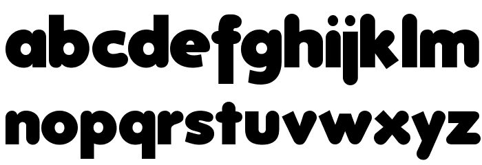 Folks-Heavy Font LOWERCASE