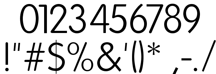 Folks-Light Font OTHER CHARS