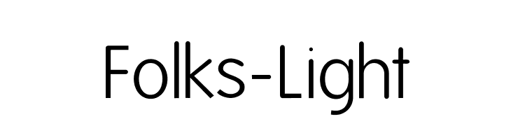 Folks-Light  font caratteri gratis