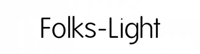 Folks-Light  Frei Schriftart Herunterladen
