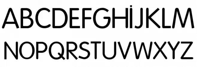 Folks-Normal Schriftart Groß