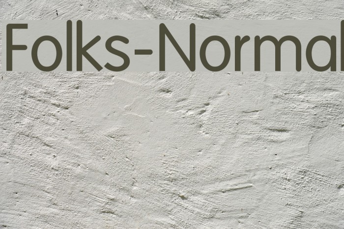 Folks-Normal Font examples