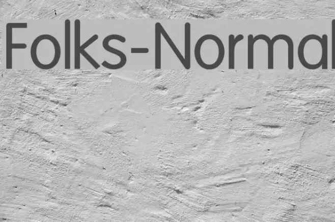 Folks-Normal Schriftart examples