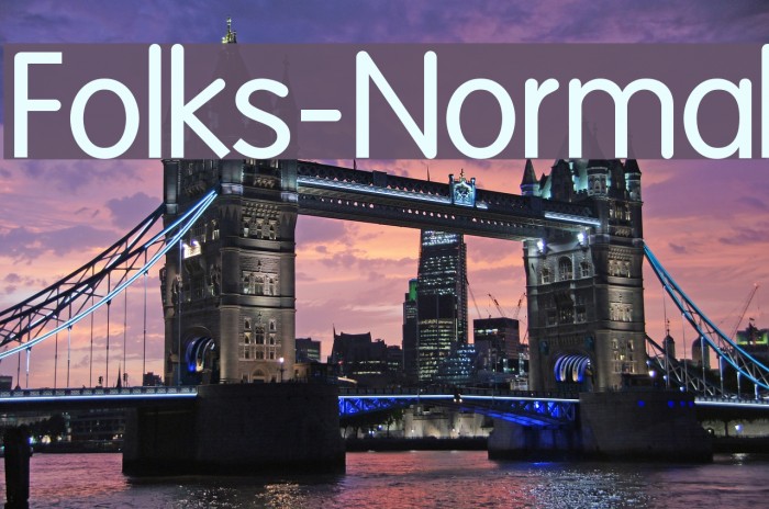 Folks-Normal Font examples