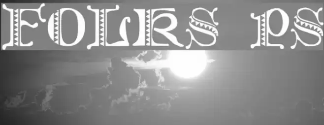 Folks PS Font examples
