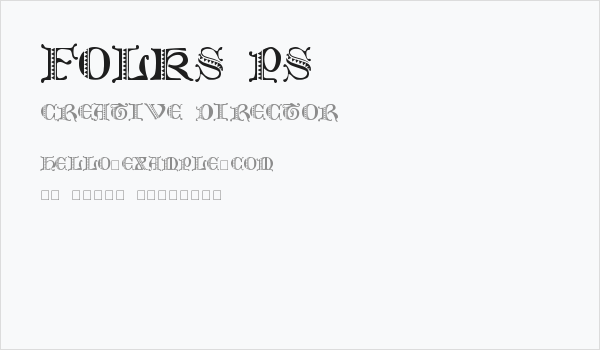Folks PS Business Card