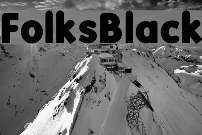 FolksBlack Font examples