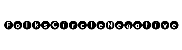 FolksCircleNegative  Frei Schriftart Herunterladen