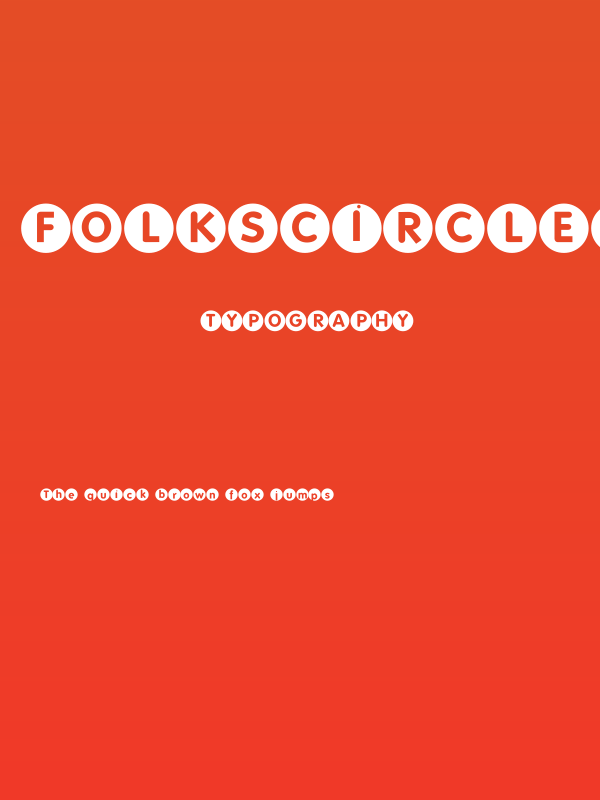 FolksCircleNegative Poster