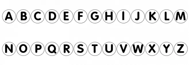 FolksCirclePositive Шрифта ВЕРХНИЙ