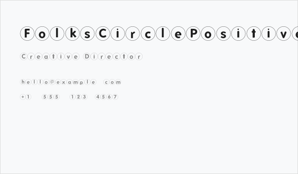 FolksCirclePositive Business Card