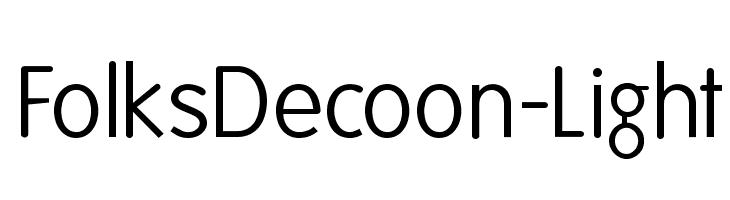 FolksDecoon-Light Font