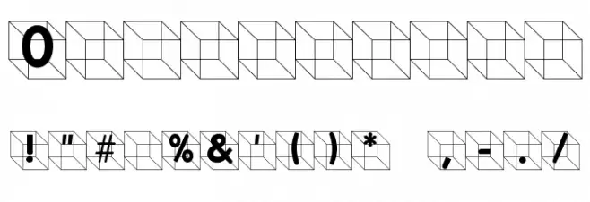 FolksInCube Font OTHER CHARS