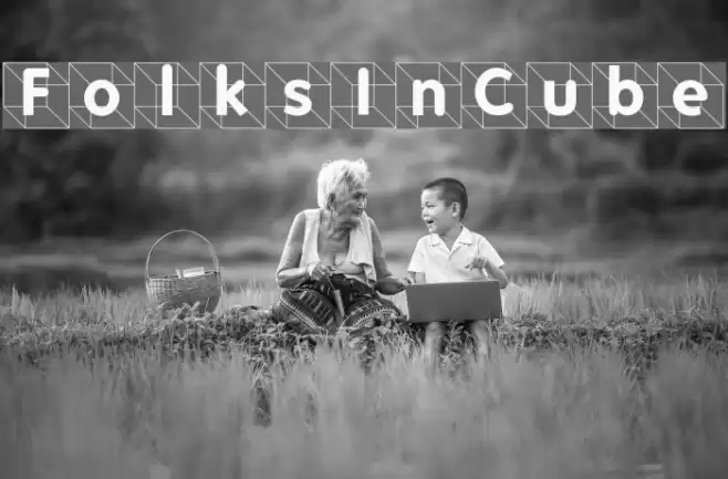 FolksInCube Font examples