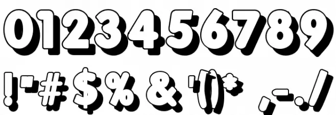 FolksShades Font Alte caractere