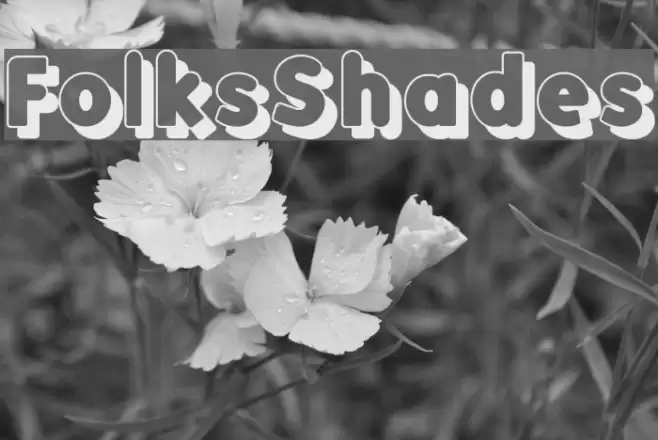 FolksShades Font examples