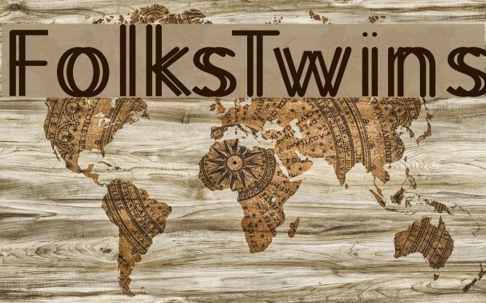 FolksTwins Font examples