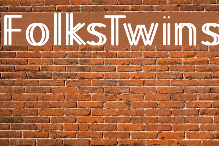 FolksTwins Font examples