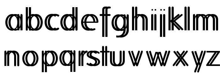 FolksTwins Font LOWERCASE