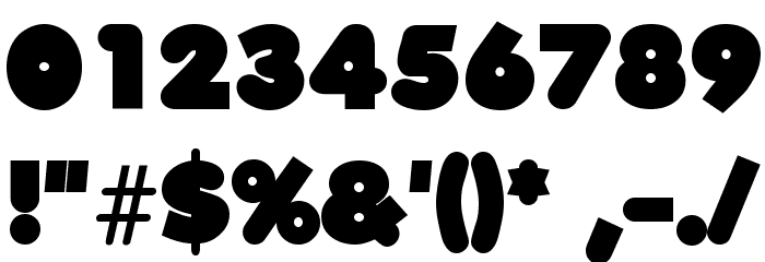 FolksXX Heavy Font OTHER CHARS