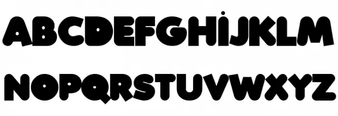 FolksXX Heavy Font Litere mari