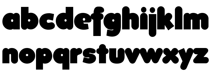 FolksXX Heavy Font LOWERCASE
