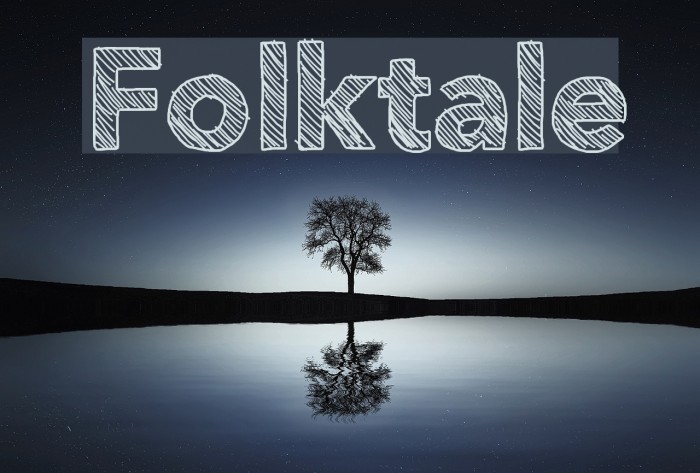 Folktale Font examples