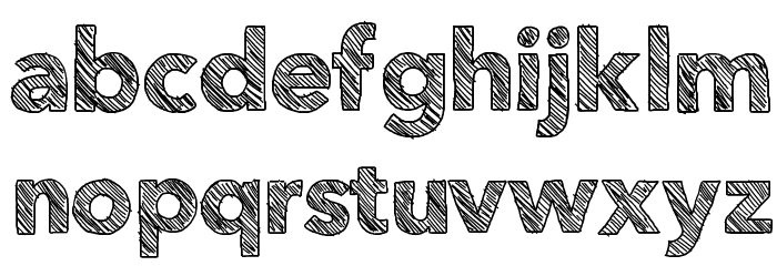 Folktale Font LOWERCASE