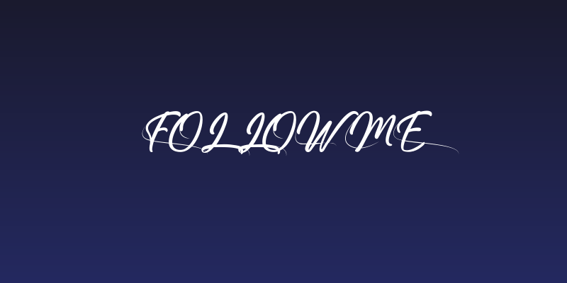 Follow Me Social Header