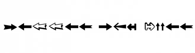 Follow The Arrow  नि: शुल्क फ़ॉन्ट्स डाउनलोड