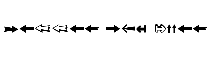 Follow The Arrow  नि: शुल्क फ़ॉन्ट्स डाउनलोड