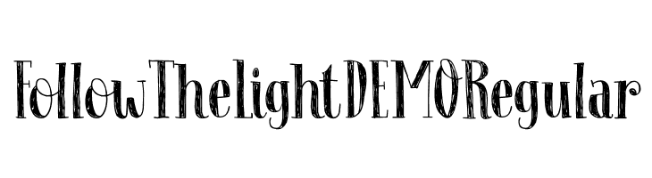 Follow The Light DEMO Regular  免费字体下载