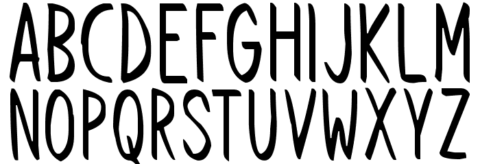 Follow Through Font LOWERCASE
