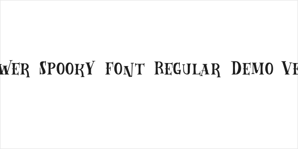 Follower Spooky Font Regular Demo Version Logo