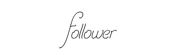 Follower  नि: शुल्क फ़ॉन्ट्स डाउनलोड