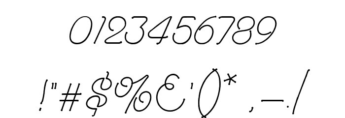 Follower Font OTHER CHARS