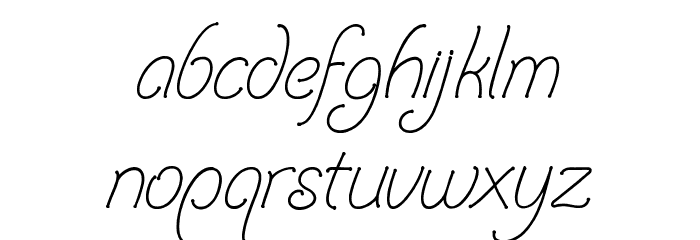 Follower Font LOWERCASE