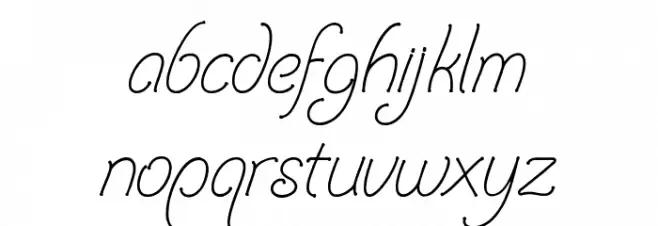 Follower خط أحرف صغيرة