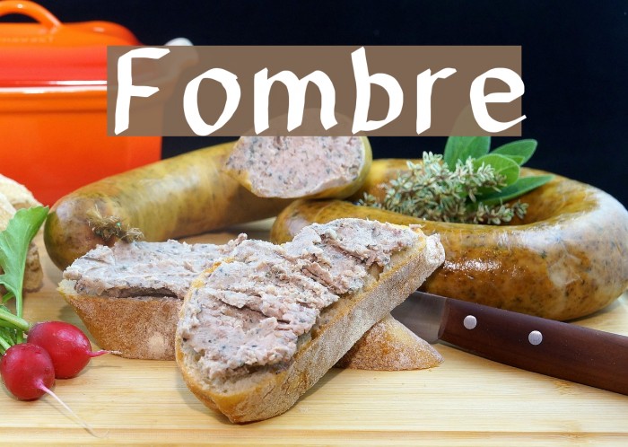 Fombre Font examples