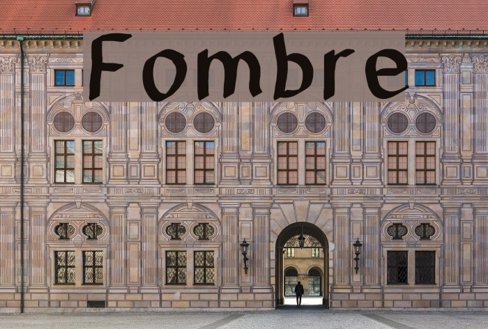 Fombre Font examples