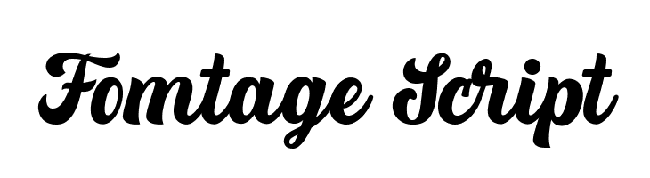 Fomtage Script  免费字体下载