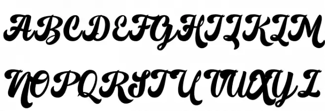 Fomtage-Script Schriftart Groß