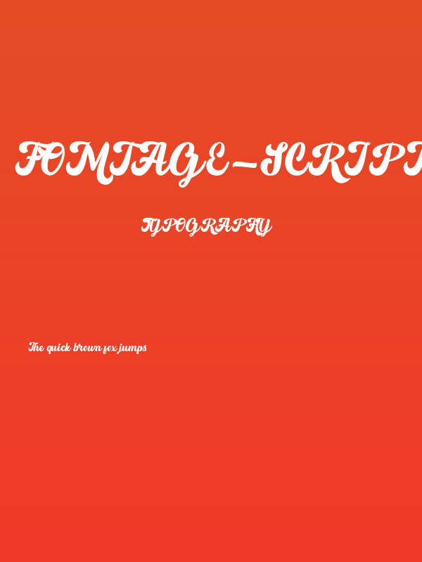 Fomtage-Script Poster