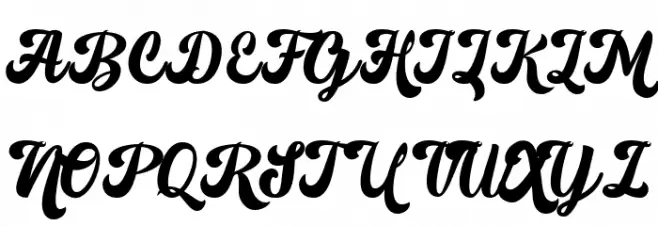 Fomtage Script Schriftart Groß
