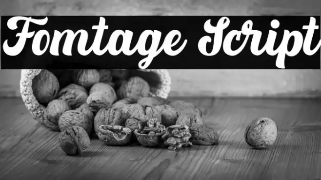 Fomtage Script Font examples