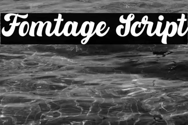 Fomtage Script Font examples