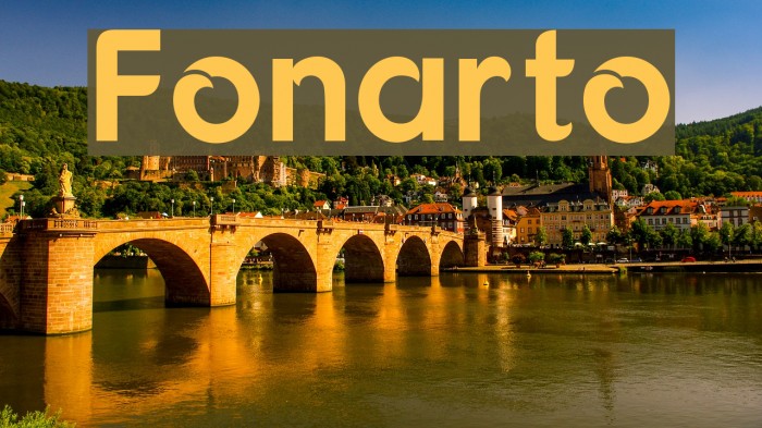 Fonarto Font examples