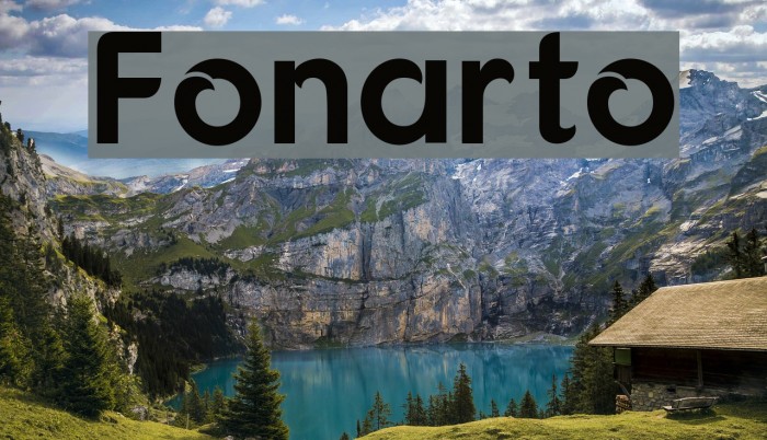 Fonarto Font examples