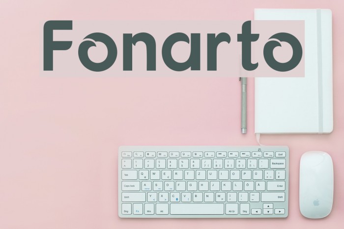 Fonarto Font examples